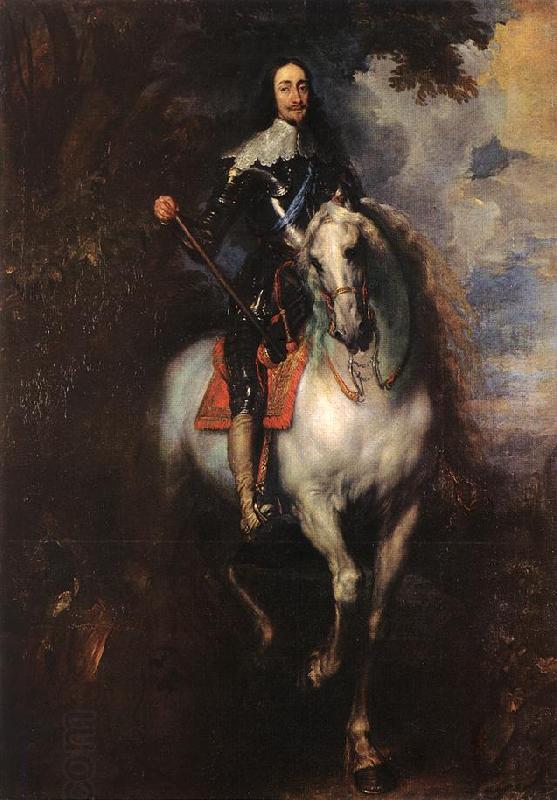 DYCK, Sir Anthony Van Equestrian Portrait of Charles I, King of England China oil painting art